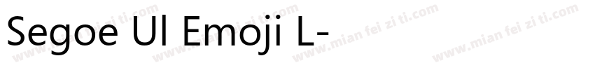 Segoe Ul Emoji L字体转换